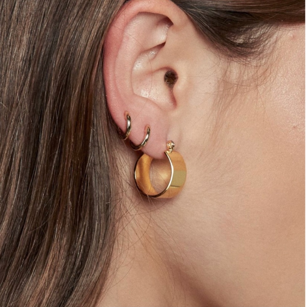 Luv AJ Positano Hoops in Gold